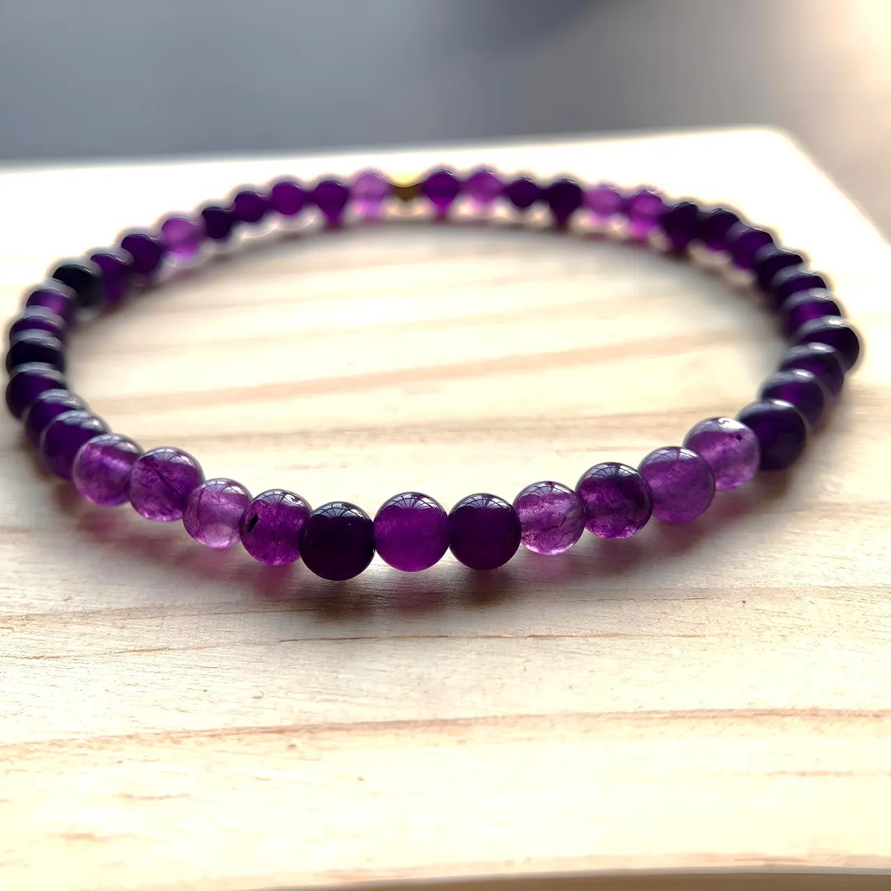 Amethyst Bracelet 4mm