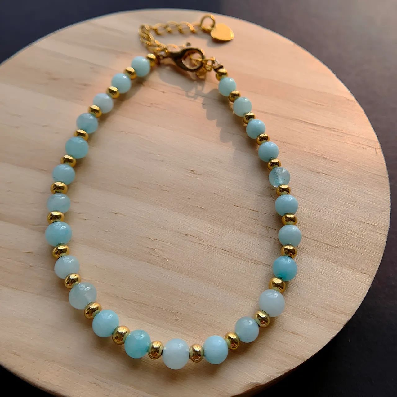 Aquamarine bracelet II 4mm
