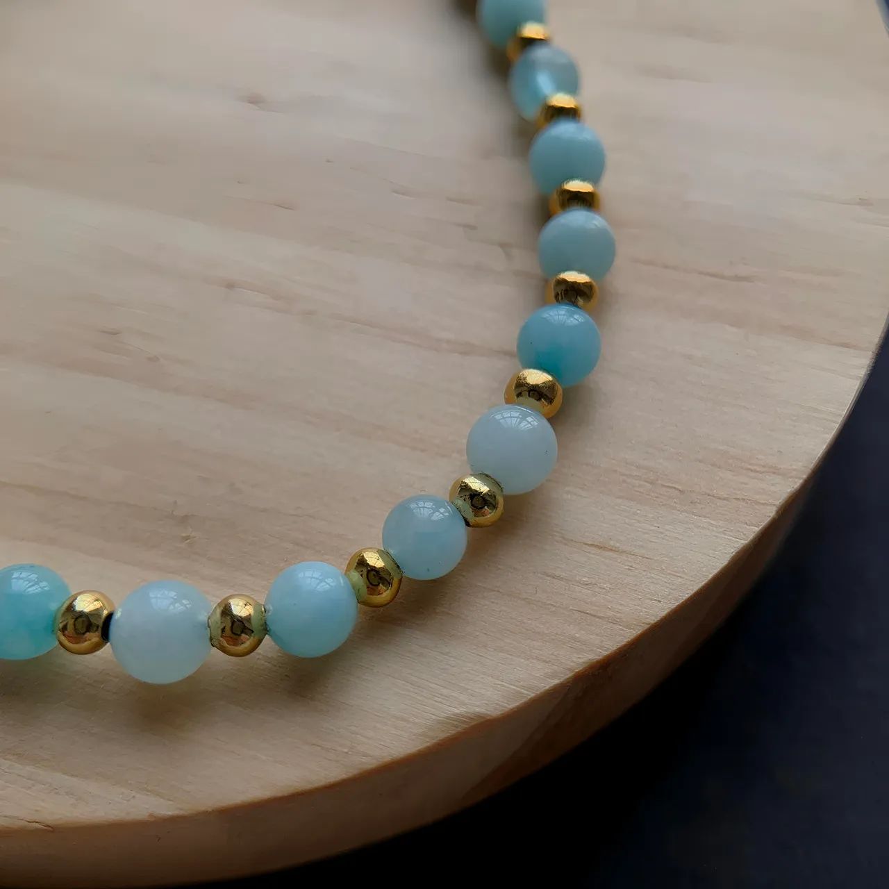 Aquamarine bracelet II 4mm