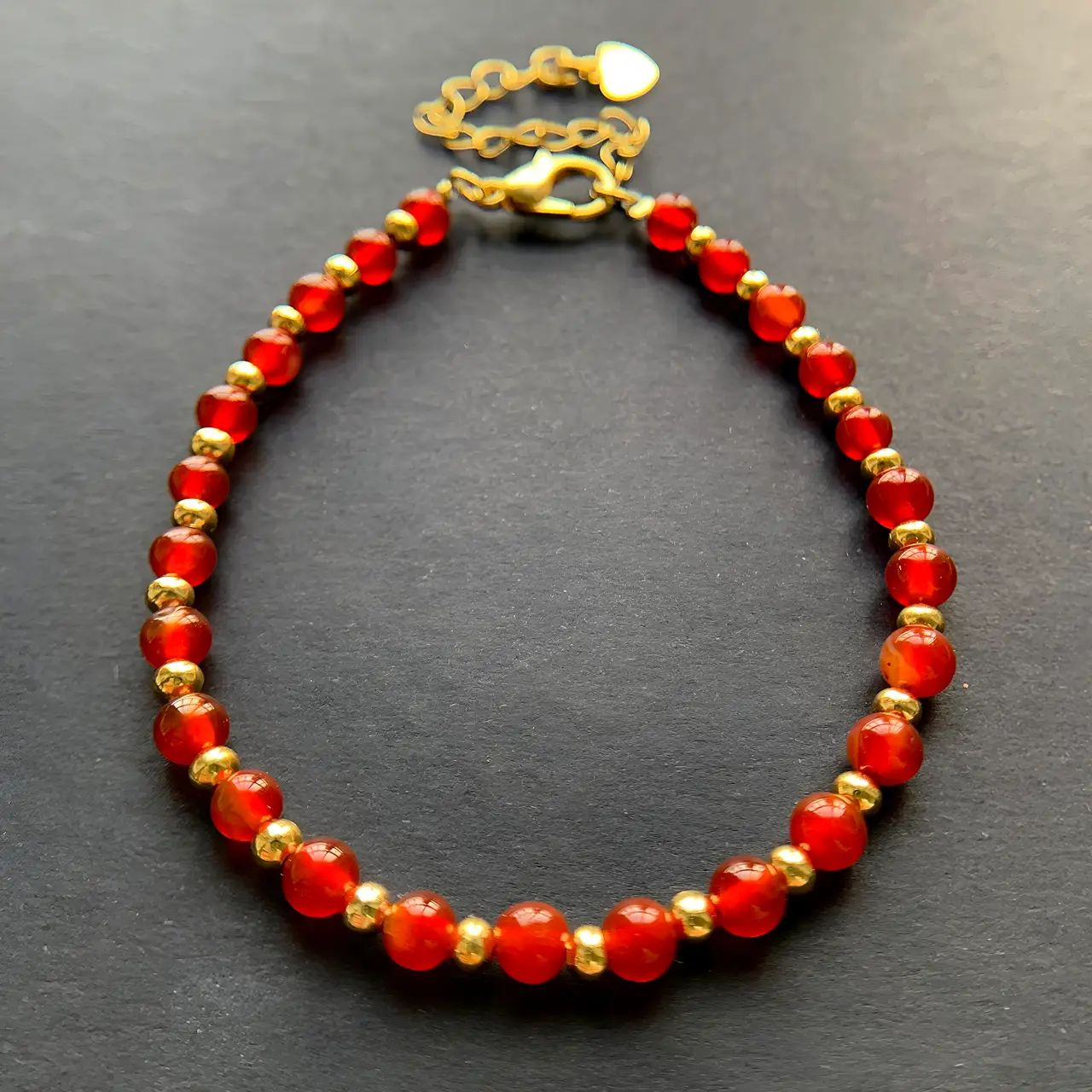 Carnelian bracelet 4mm