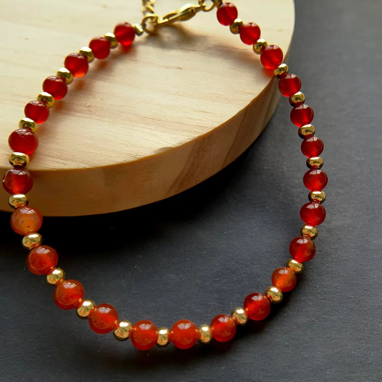Carnelian bracelet 4mm