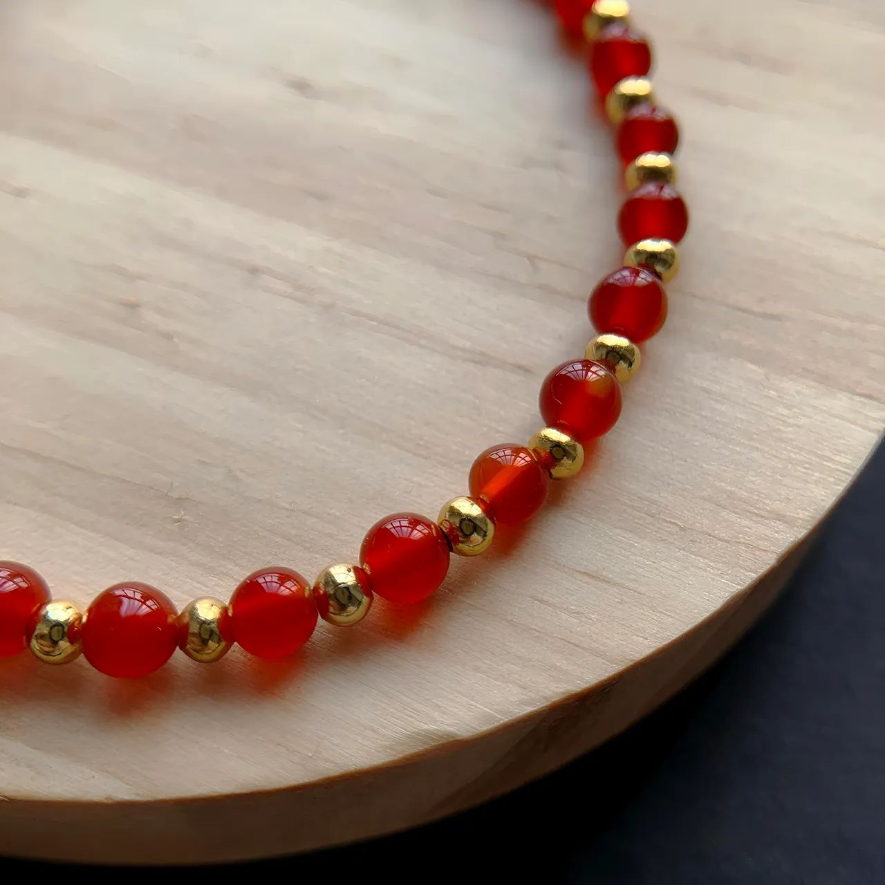 Carnelian bracelet 4mm