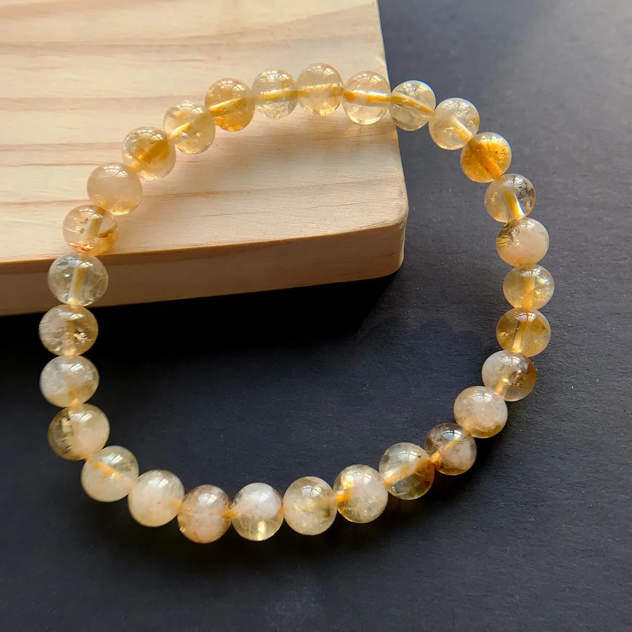 Pyramid Citrine Bracelet 