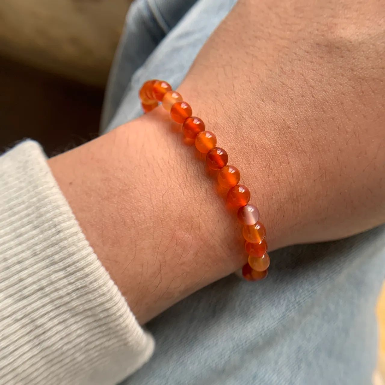 Red Agate Bracelet 6mm