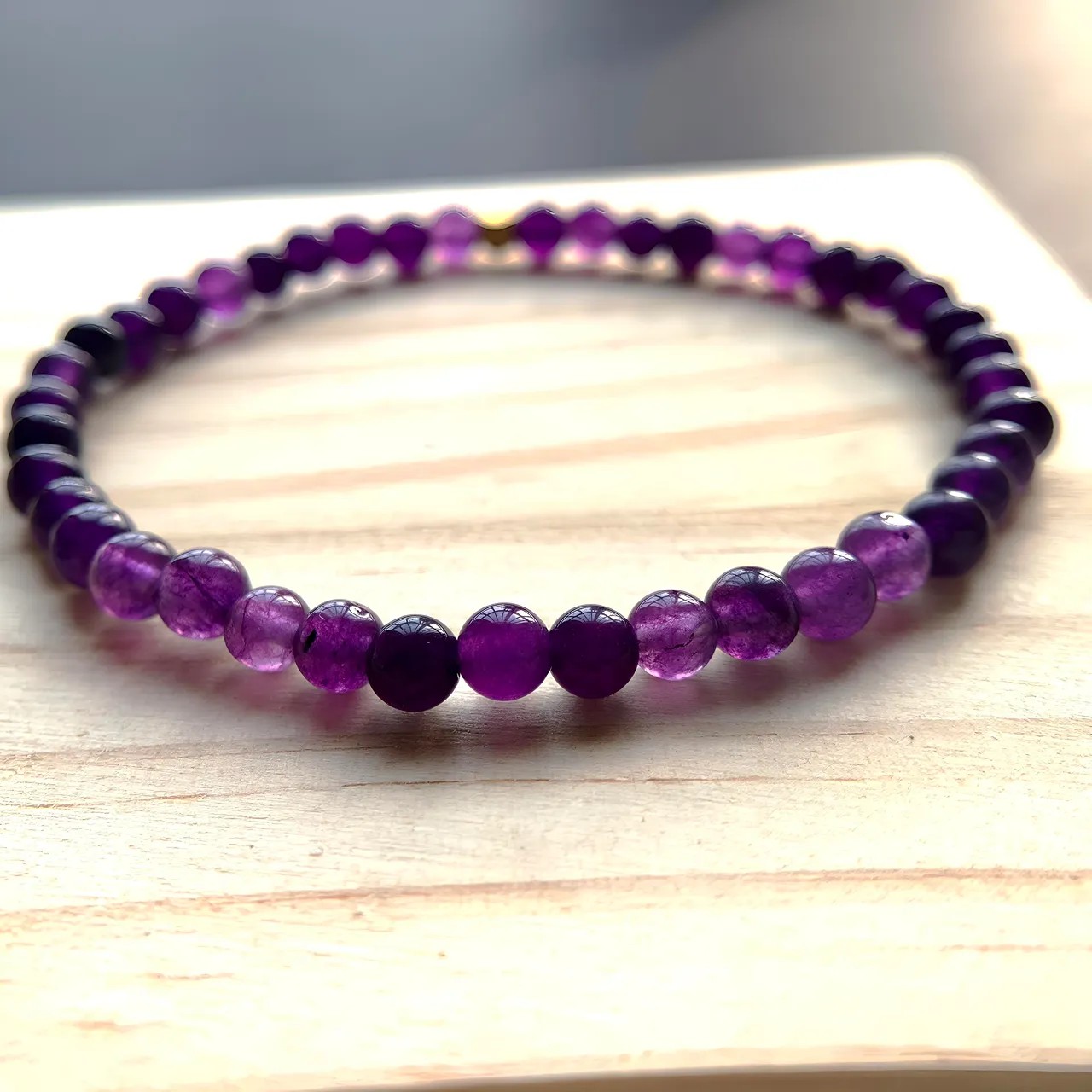 Amethyst Bracelet 4mm