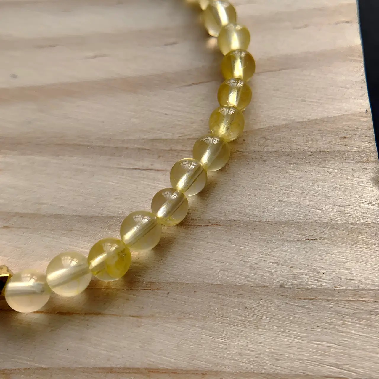 citrine bracelet 4mm