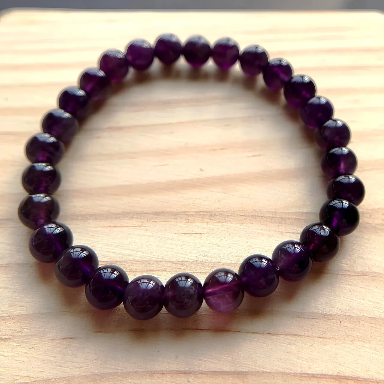 Amethyst Bracelet II 8mm Wrist