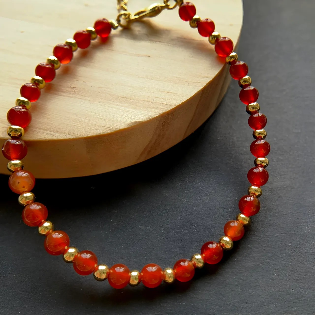 Carnelian bracelet 4mm