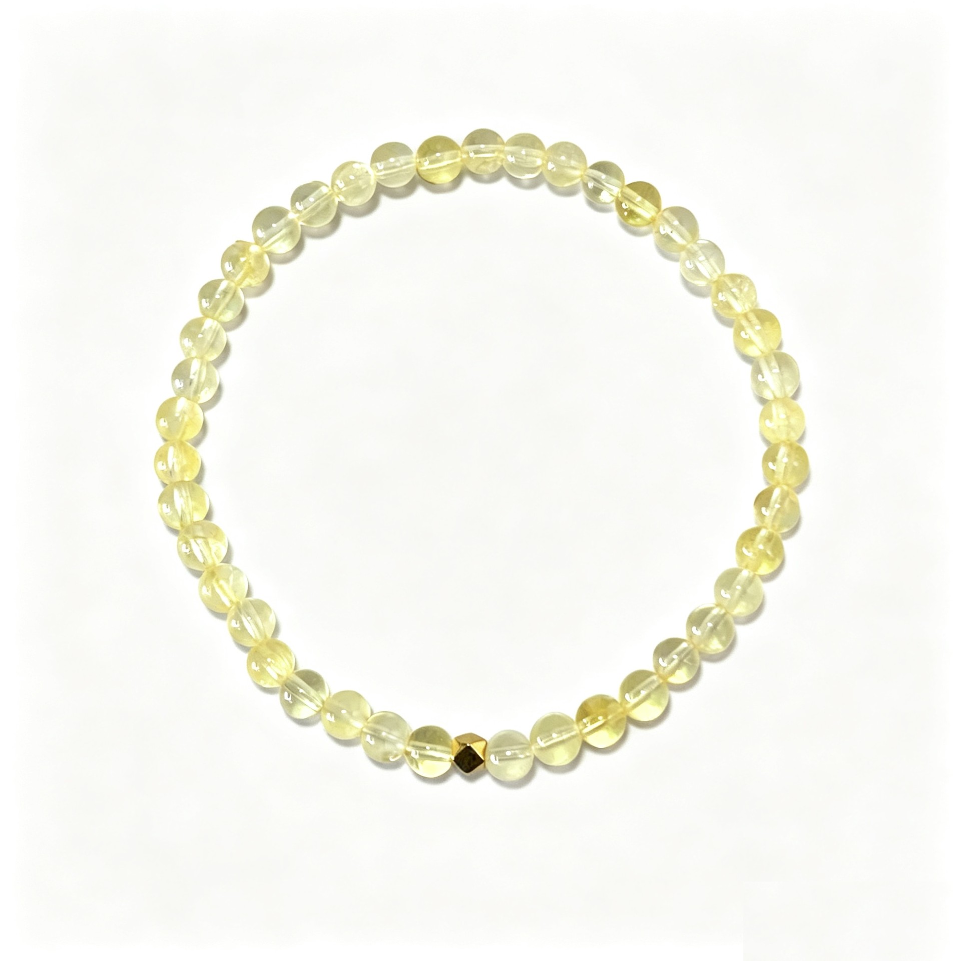 Citrine Bracelet in natural citrine beads on elastic cord