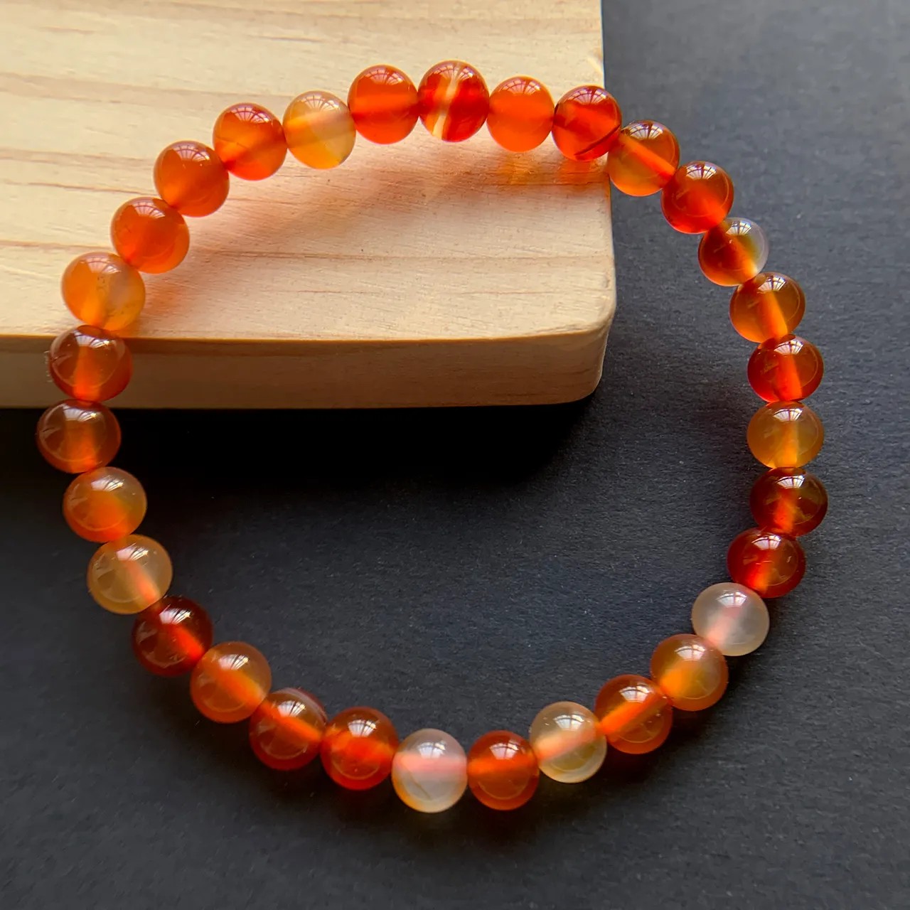Red Agate Bracelet 6mm