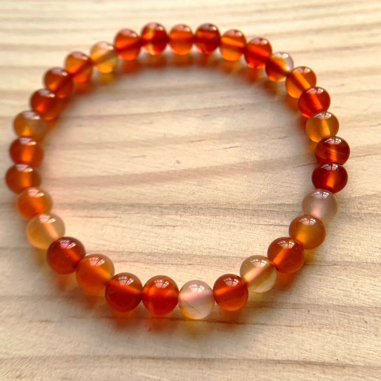 Red Agate Bracelet 6mm